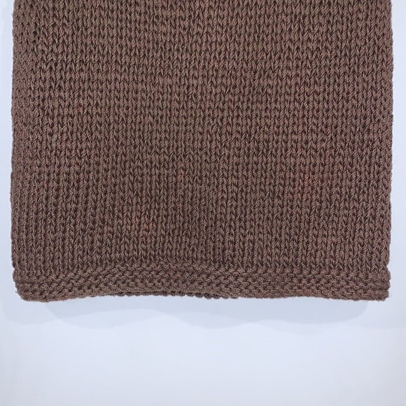 Peruvian Connection Brown Pima Cotton Open Knit Sleeveless Sweater size Small - Picture 5 of 12